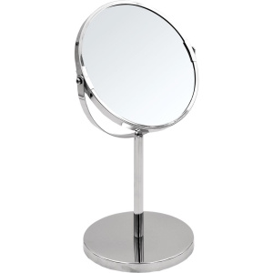 Косметическое зеркало Ridder Pocahontas без подсветки, двухстороннее, поворотное, хром Косметическое зеркало Ridder Pocahontas без подсветки, двухстороннее, поворотное, хром