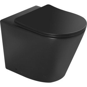 Унитаз приставной SantiLine SL-5020MB безободковый, с микролифтом