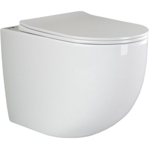 Унитаз приставной Ceramicanova Mia CN1810 с микролифтом, безободковый Унитаз приставной Ceramicanova Mia CN1810 с микролифтом, безободковый