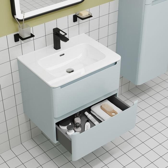 Купить Мебель для ванной IDDIS Edifice 60 подвесная, голубая в Москве с доставкой Мебель для ванной IDDIS Edifice 60 подвесная, голубая