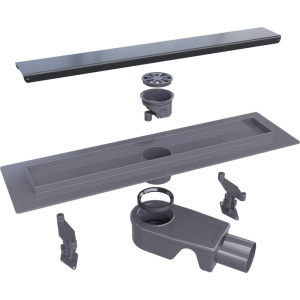 Душевой трап (лоток) RGW Shower Drain SDR-31B 40 см, черный Душевой трап (лоток) RGW Shower Drain SDR-31B 40 см, черный