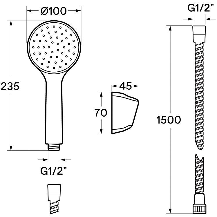 Купить Смеситель для ванны с душем Santek Венга WH5A10003C001 в Москве с доставкой Смеситель для ванны с душем Santek Венга WH5A10003C001
