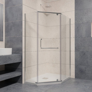 Душевой уголок RGW Passage PA-091 90х80, профиль хром, стекло прозрачное