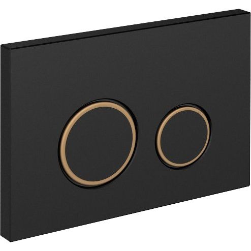 Купить Кнопка смыва Cersanit Twins 63534 c рамкой, черная матовая в Москве с доставкой Кнопка смыва Cersanit Twins 63534 c рамкой, черная матовая