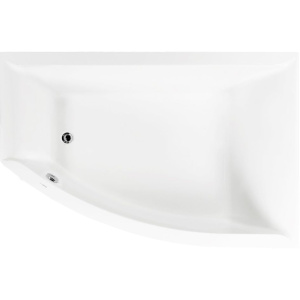 Акриловая ванна Vagnerplast Veronela R 160x105 см, угловая, с каркасом, ультрабелая, асимметричная