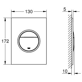 Купить Кнопка смыва Grohe Nova 37601000 хром в Москве с доставкой Кнопка смыва Grohe Nova 37601000 хром