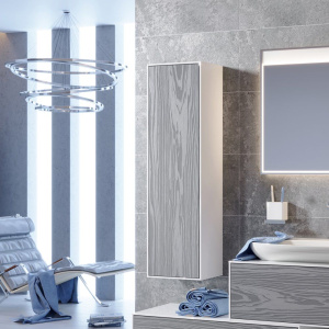 Шкаф-пенал Aqwella 5 stars Genesis 35 миллениум серый, универсальный