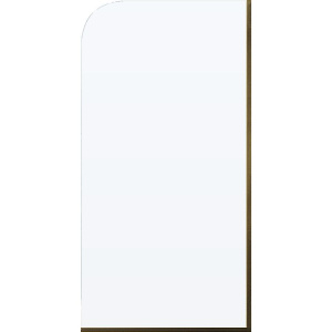 Шторка на ванну Maybahglass MGV-144-3у 64x140, профиль золото, стекло прозрачное