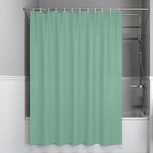 Штора для ванной IDDIS Base BS05P18i11 180х200, зеленая Штора для ванной IDDIS Base BS05P18i11 180х200, зеленая