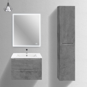 Мебель для ванной Vincea Mia Slim 70, 2 ящика, бетон Мебель для ванной Vincea Mia Slim 70, 2 ящика, бетон