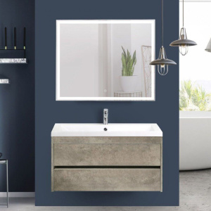 Мебель для ванной Art&Max Family 100, подвесная, Cemento Veneto Мебель для ванной Art&Max Family 100, подвесная, Cemento Veneto