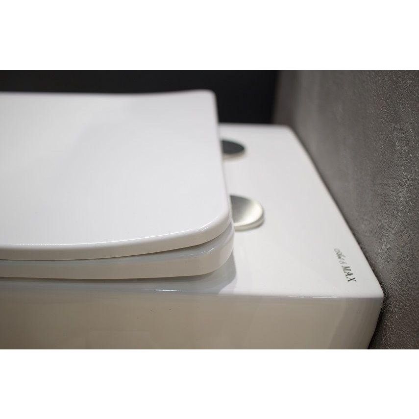 Купить Унитаз подвесной Art&Max Platino AM9321CHR/SC безободковый, с микролифтом, белый в Москве с доставкой Унитаз подвесной Art&Max Platino AM9321CHR/SC безободковый, с микролифтом, белый