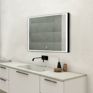 Зеркало Art&Max Arezzo 100х80 черное Зеркало Art&Max Arezzo 100х80 черное