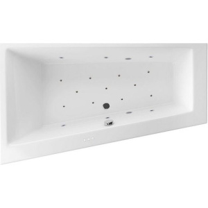 Акриловая ванна Excellent Sfera WAEX.SFL17.RELAX L 170x100 см, угловая, с гидромассажем, с каркасом, со сливом-переливом, асимметричная Акриловая ванна Excellent Sfera WAEX.SFL17.RELAX L 170x100 см, угловая, с гидромассажем, с каркасом, со сливом-переливом, асимметричная