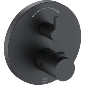 Термостатический смеситель Kludi Nova Fonte 208303915 для ванны с душем, черный Термостатический смеситель Kludi Nova Fonte 208303915 для ванны с душем, черный