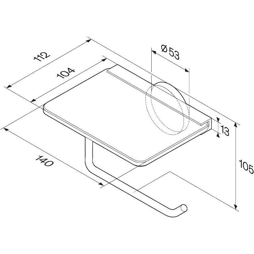 Купить Держатель туалетной бумаги AM.PM X-Joy A85A341500 с полкой для телефона, хром в Москве с доставкой Держатель туалетной бумаги AM.PM X-Joy A85A341500 с полкой для телефона, хром