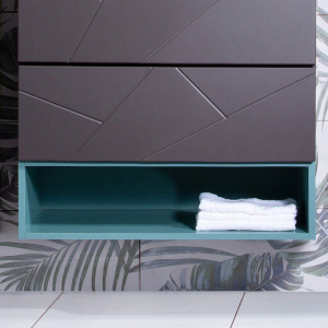 Полка Бриклаер Кристалл 70 под тумбу, муссон Полка Бриклаер Кристалл 70 под тумбу, муссон