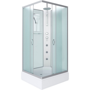 Душевая кабина Niagara Classic NG-33984-14QBKTG 90х80 см, без крыши, с гидромассажем и тропическим душем