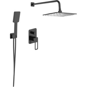 Душевой комплект IDDIS Slide SLIBL02i67 С ВНУТРЕННЕЙ ЧАСТЬЮ, чёрный