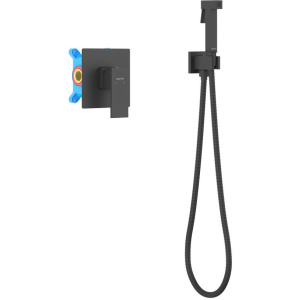 Гигиенический душ со смесителем Aquatek Либра AQ1619MB черный
