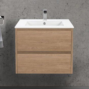 Тумба с раковиной Vincea Gio 60 натуральный дуб