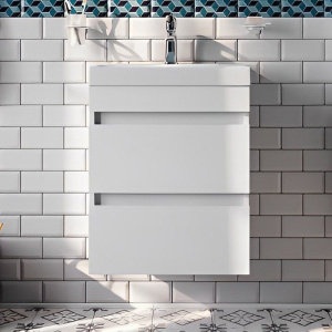 Тумба с раковиной IDDIS Zodiac 50 подвесная, с ящиками