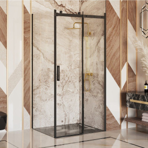 Душевой уголок Ambassador Benefit 19021201HB-90HB 120х90 см, профиль черный, стекло прозрачное