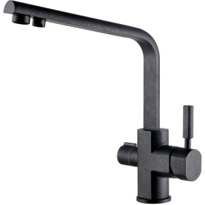 Смеситель для кухни Kaiser Decor 40144-2 черный мрамор