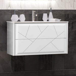 Тумба с раковиной Opadiris Луиджи 90 белая матовая