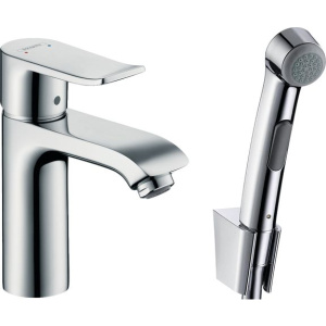 Смеситель для раковины Hansgrohe Metris 31285000 для раковины с гигиеническим душем