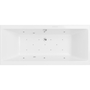 Акриловая ванна Excellent Pryzmat WAEX.PRY19.RELAX 190x90 см, с гидромассажем, с каркасом, со сливом-переливом