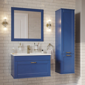 Мебель для ванной Sanflor Ванесса 75, подвесная, индиго