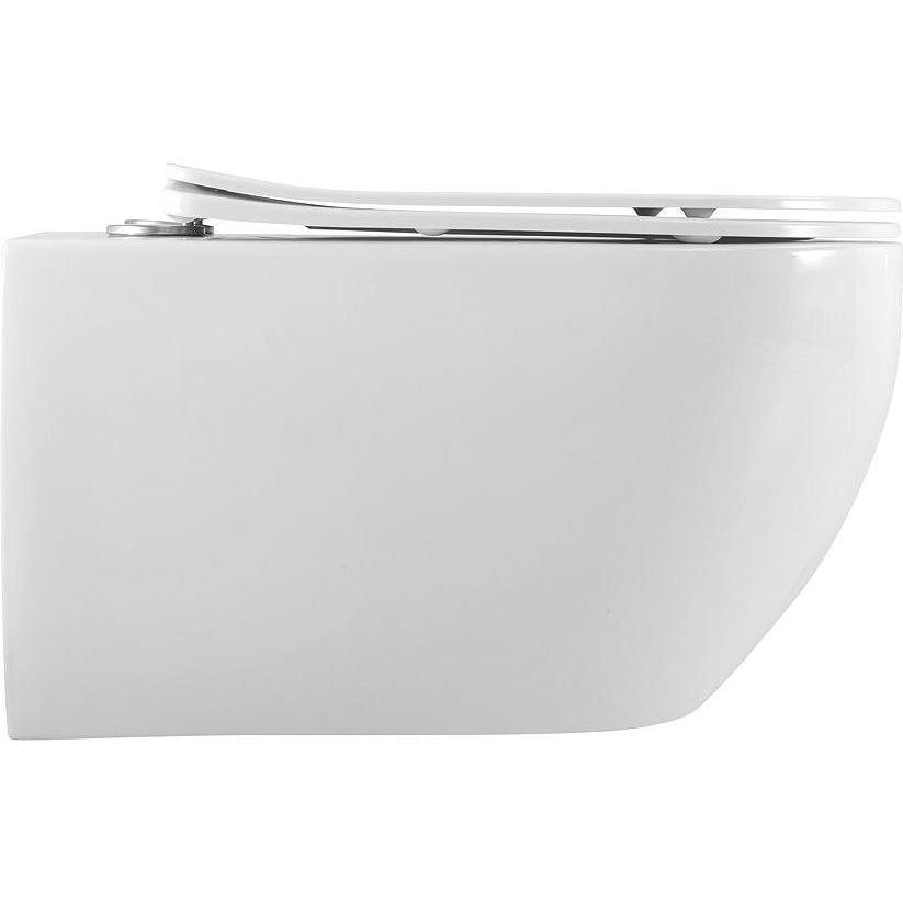 Купить Унитаз подвесной Art&Max Siena AM221CHR/SC с микролифтом, белый в Москве с доставкой Унитаз подвесной Art&Max Siena AM221CHR/SC с микролифтом, белый