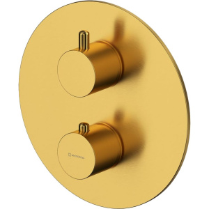 Термостатический смеситель WHITECROSS Y Y1236GLB С ВНУТРЕННЕЙ ЧАСТЬЮ, для ванны с душем, брашированное золото