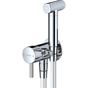 Гигиенический душ Sancos Atom SC2001CH, со смесителем, С ВНУТРЕННЕЙ ЧАСТЬЮ, хром глянцевый