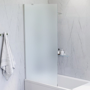 Шторка на ванну AM.PM Gem W90BS-080-140CM стекло матовое