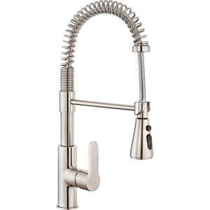 Смеситель для кухни E.C.A. Nita 102518106EX сталь, с гибким изливом