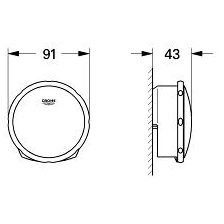 Купить Внешняя часть слива-перелива Grohe Talentofill 19952000 в Москве с доставкой Внешняя часть слива-перелива Grohe Talentofill 19952000