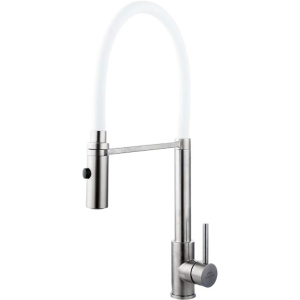 Смеситель для кухни Fashun A54111-8 сатин, белый