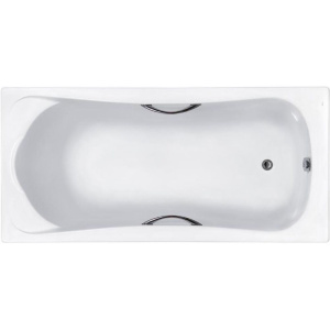 Акриловая ванна Roca BeCool 170x80 см, с каркасом, со сливом-переливом, с ручками