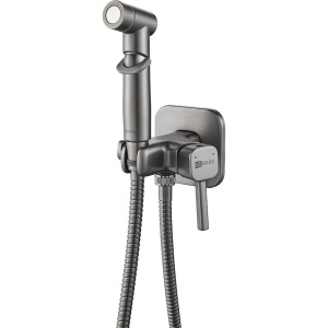 Гигиенический душ Lemark Solo LM7165GM со смесителем, С ВНУТРЕННЕЙ ЧАСТЬЮ, графит