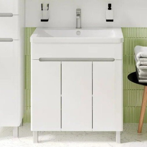 Тумба с раковиной Runo Парма 75, напольная, 3 двери