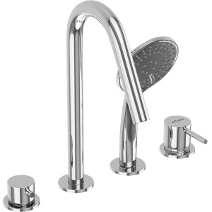 Смеситель на борт ванны Cezares Leaf BVDM4-L-01 хром