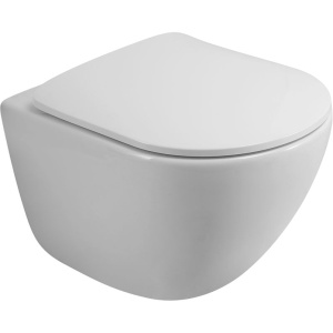 Унитаз подвесной BelBagno Amanda BB051CHR безободковый, крышка BB051-2SC с микролифтом