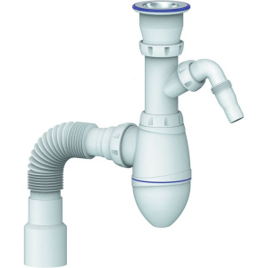 Сифон для раковины Unicorn А320V, с отводом для стиральной машины Сифон для раковины Unicorn А320V, с отводом для стиральной машины