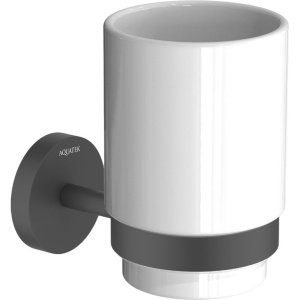 Стакан Акватек Бетта AQ4604MB матовый черный