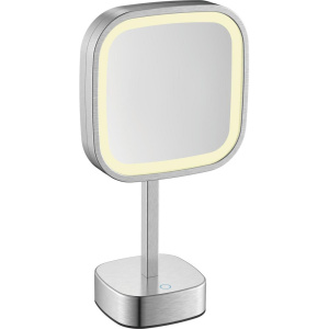 Косметическое зеркало Java S-M331L с подсветкой, поворотное, сатин