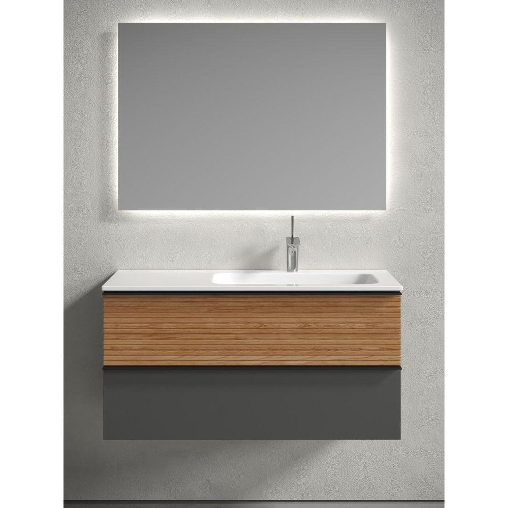 Купить Мебель для ванной Sancos Delta 100 R дуб красный, графит в Москве с доставкой Мебель для ванной Sancos Delta 100 R дуб красный, графит