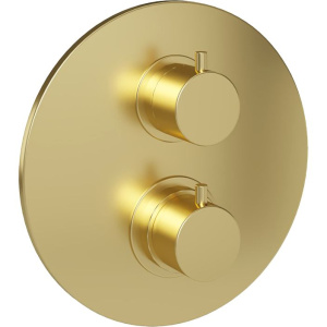 Термостатический смеситель Paini Cox 78PJ691TH С ВНУТРЕННЕЙ ЧАСТЬЮ для ванны с душем, матовое золото PVD Термостатический смеситель Paini Cox 78PJ691TH С ВНУТРЕННЕЙ ЧАСТЬЮ для ванны с душем, матовое золото PVD