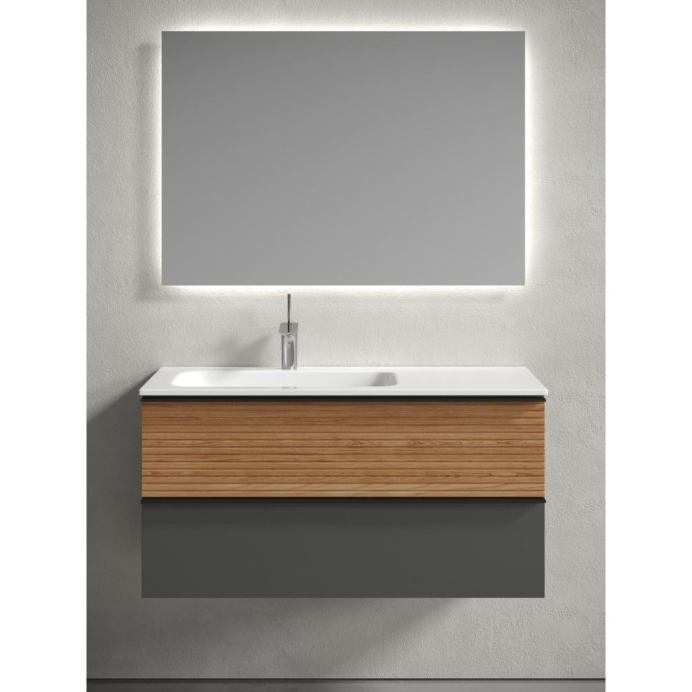 Купить Мебель для ванной Sancos Delta 100 L дуб красный, графит в Москве с доставкой Мебель для ванной Sancos Delta 100 L дуб красный, графит